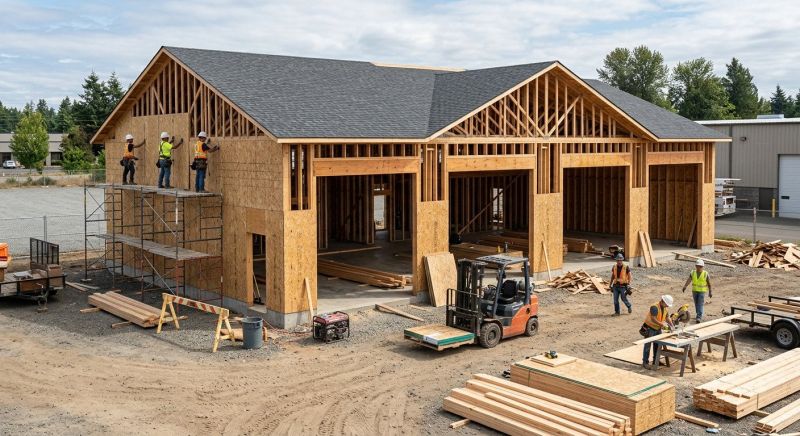 Commercial Garage Construction in Conroe, TX
